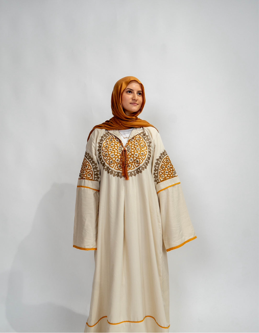 Golden Embrace Abaya