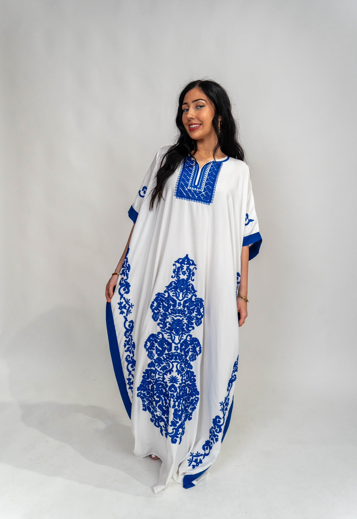 Blue Oasis Farasha Kaftan