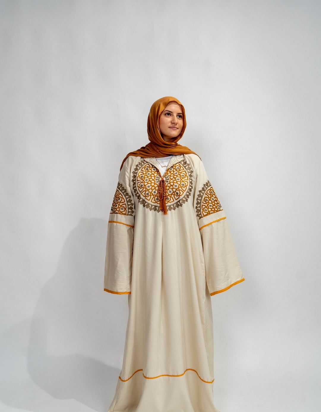 Golden Embrace Abaya