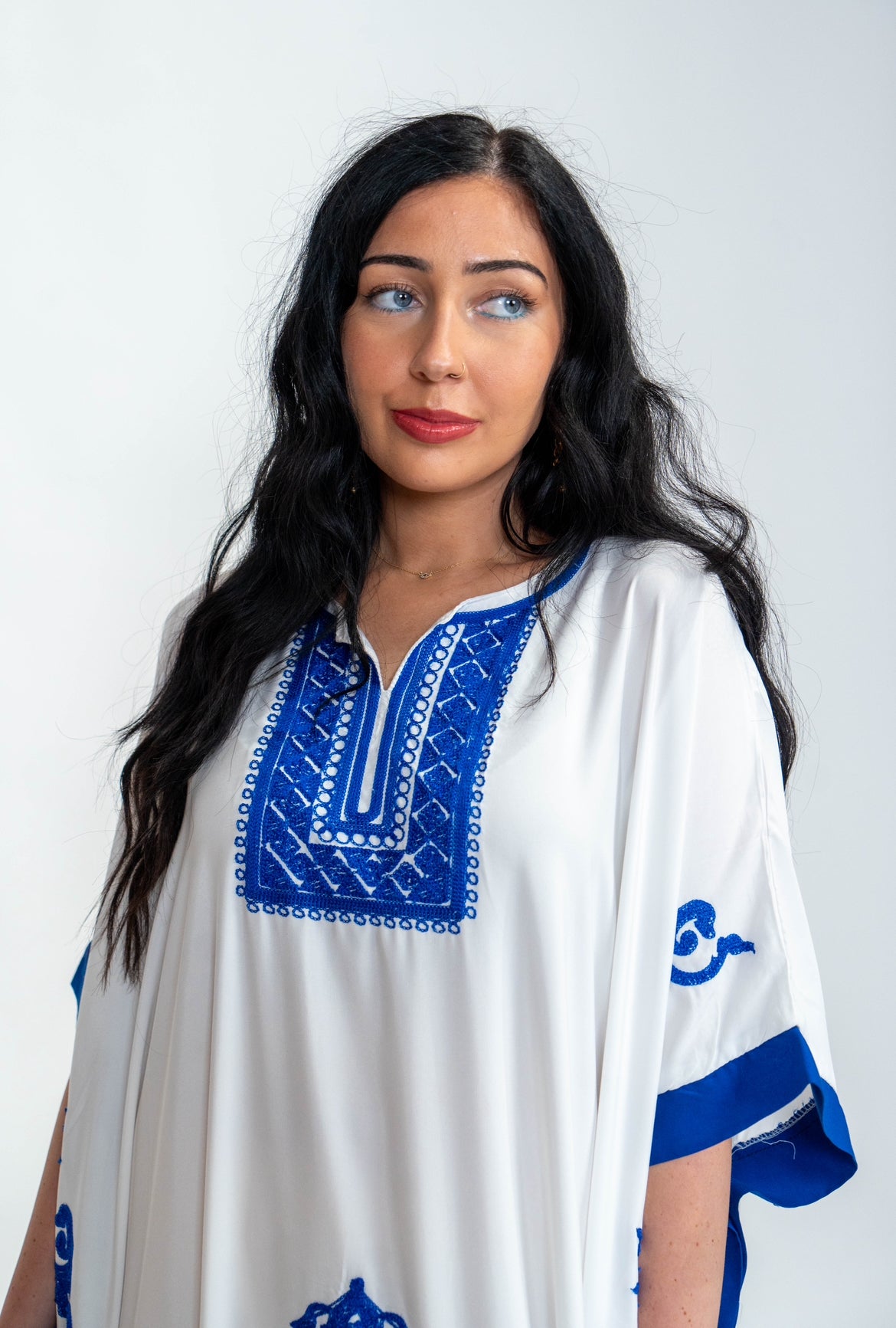 Blue Oasis Farasha Kaftan