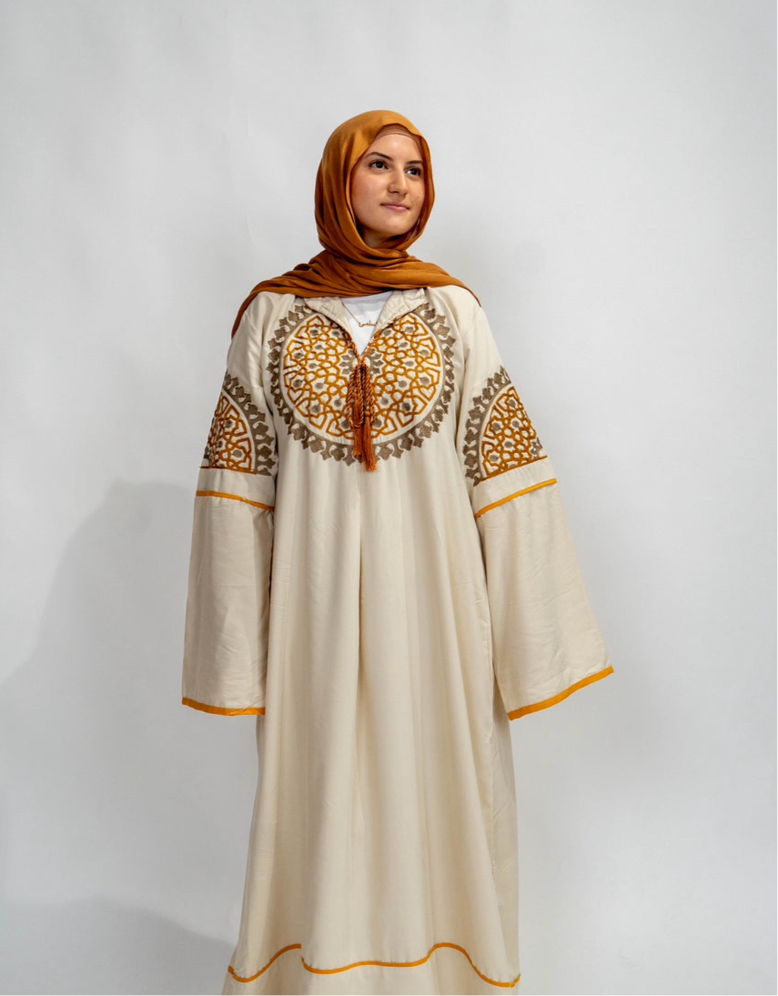 Golden Embrace Abaya