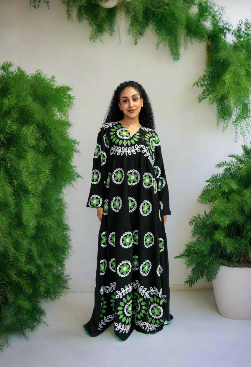 Green Nubian Heritage Dress